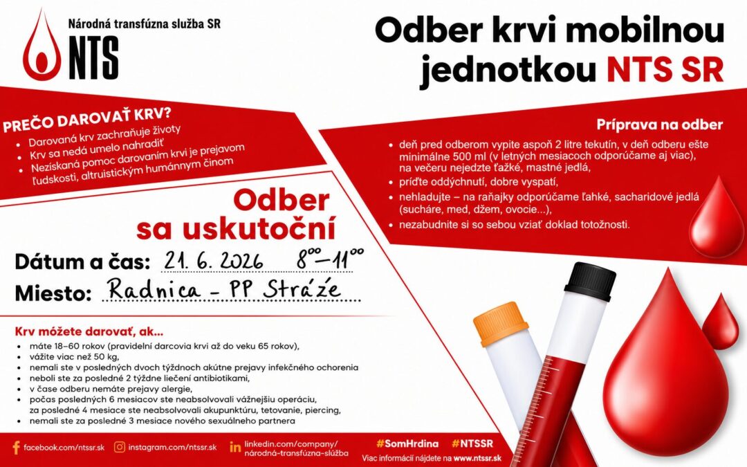 POMÔŽTE SVOJOU KVAPKOU🩸
