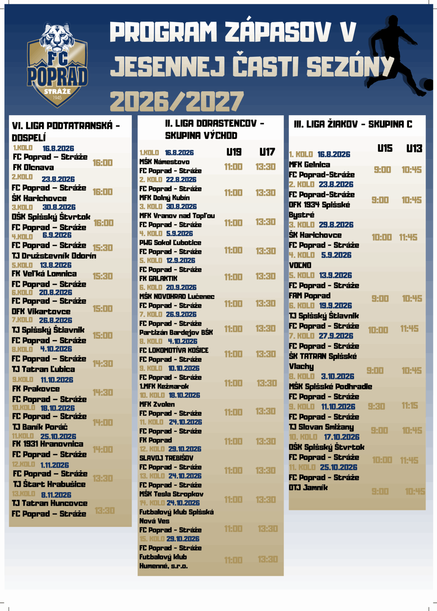 Program zápasov v jesennej časti sezóny 20262027-1