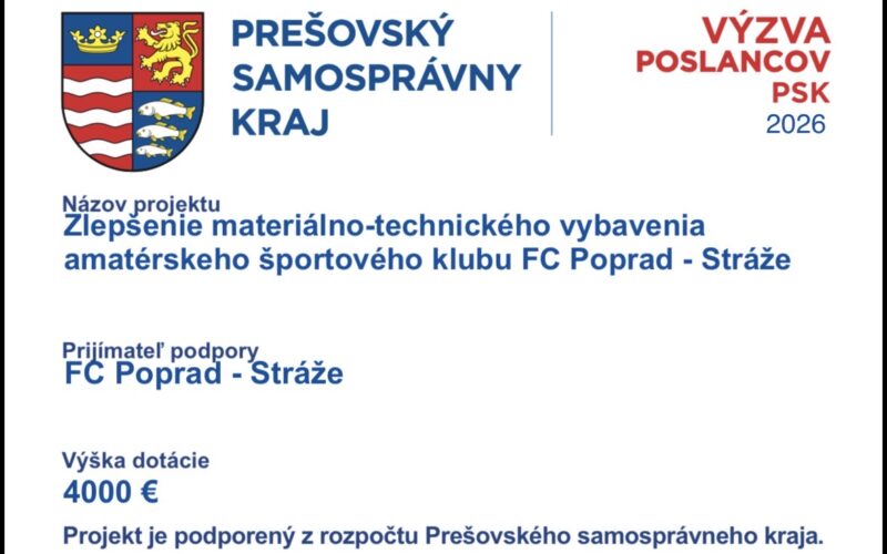 ĎAKUJEME ZA DÔVERU, PSK!